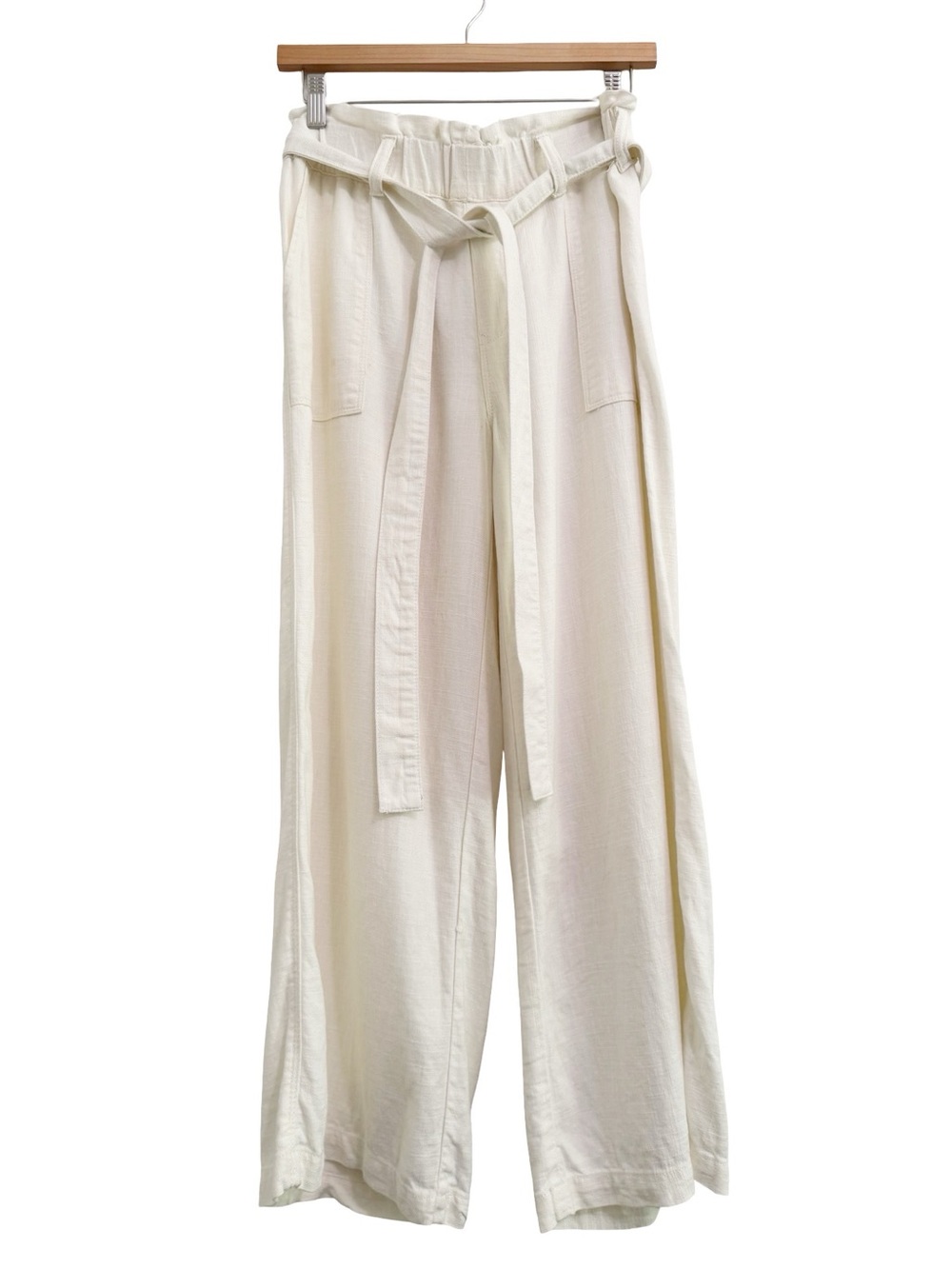 Blank NYC Wide Leg Linen Blend Crop Pant XS